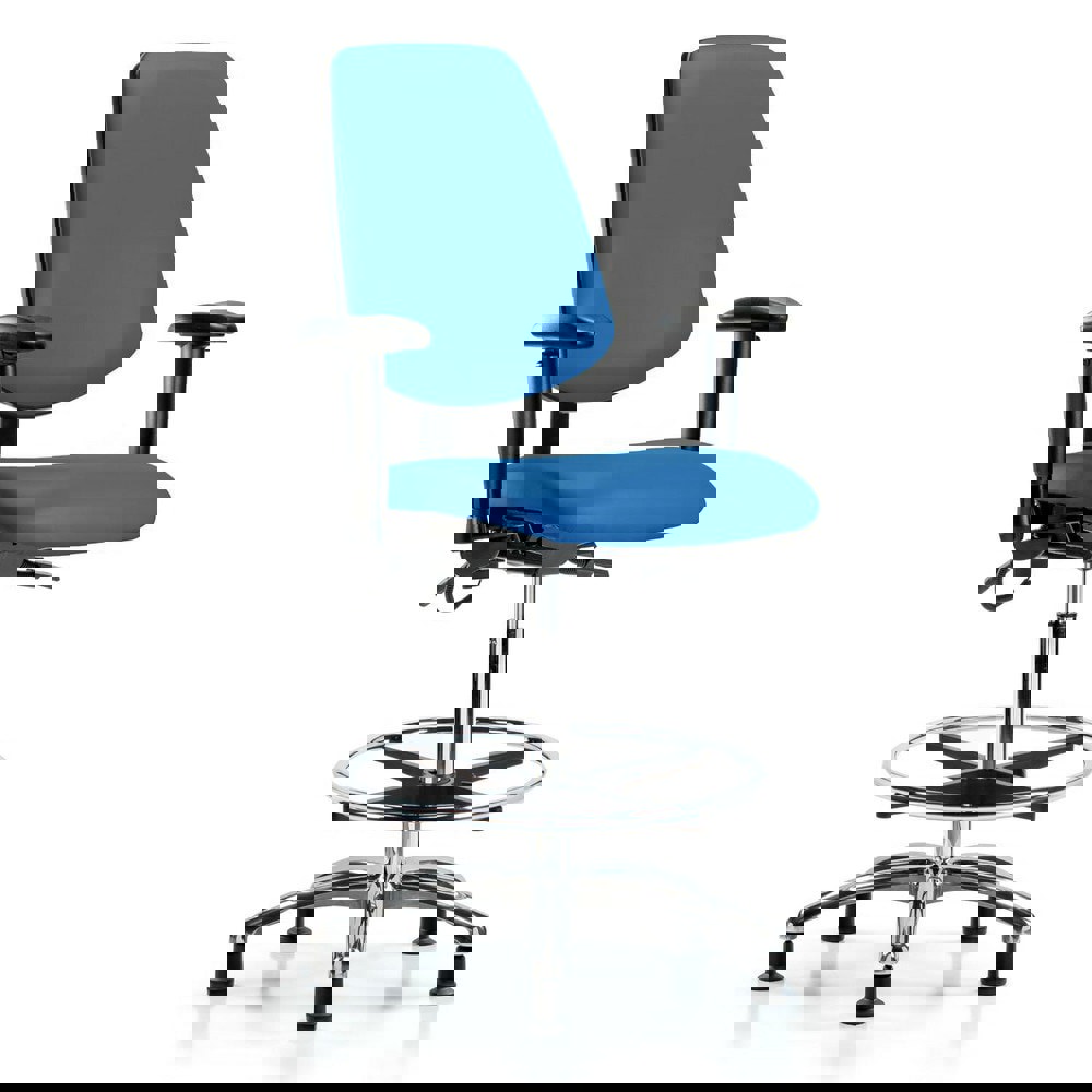 Task Chair: ESD Vinyl, Blue